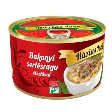 Házias Ízek Bakonyi Sertésragu Tésztával 400g