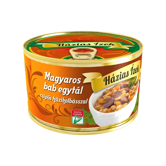 Házias Ízek Magyaros bab egytál házikolbásszal 400g