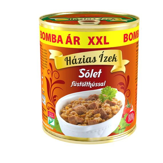 Házias Ízek Sólet Füstölthússal XXL 800g - 1 darab