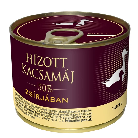 Hízott kacsamáj zsírjában 180g